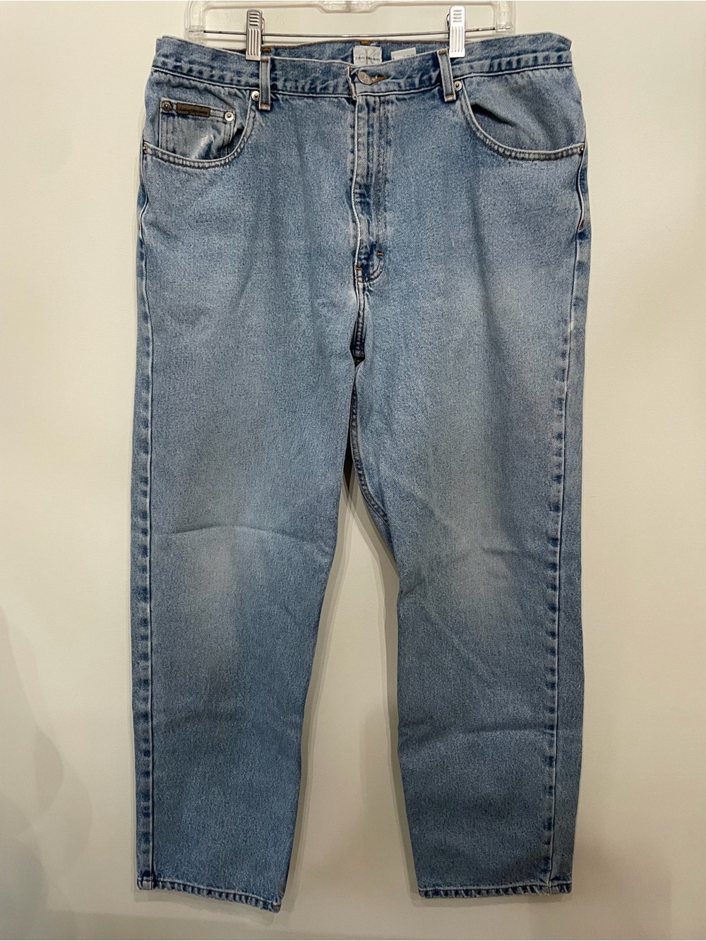 VTG Calvin Klein Jeans 90s Y2K Double Stonewash Easy Fit Straight Leg Men’s 38